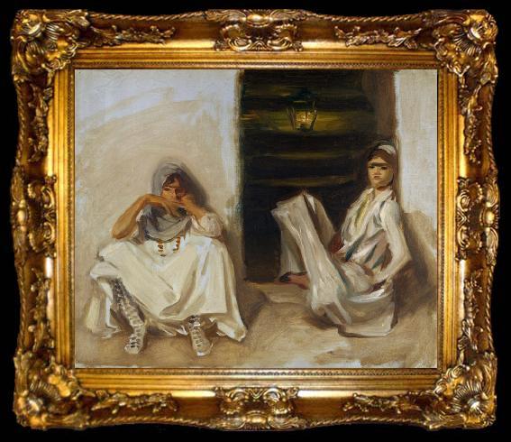 framed  John Singer Sargent Two Arab Women (mk18), ta009-2